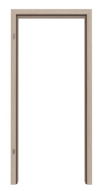 Frontbild von Graueiche ProLine Duradecor Zarge für Wohnungseingangstüren (Rundkante) - Hörmann