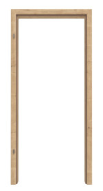 Frontbild von Asteiche Basic Durat Holzzarge für Rauchschutztüren (Rundkante) - Huga