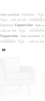 Bild von Cafe 1 Mattprint Schiebetür Ganzglas mit Motiv klar - Erkelenz