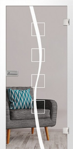 Bild von Catania Mattprint Glastür mit Motiv matt - Erkelenz