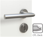 Detai CPL-Oberfläche von Schallschutztür-Set Weiß RAL 9016 CPL mit Umfassungszarge - Interio