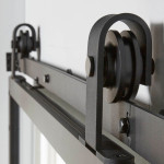 Detail Laufrolle von Cubo Klar schwarz Glasschiebetür-Set inkl. Schiebetürsystem Basic Top - Intersteel