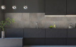 Ansicht von Deine Tür Collection Designboden Beton dunkel grau Neo Vario 120/40 Bild 2