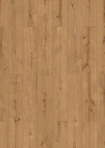 Draufsicht von Eiche Cognac supermatt strukturiert 1-Stab Eclipse Designboden Vinyl - Wiparquet