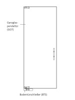Zeichnung von Float klar Glaspendeltür DORMA Mundus BTS Variante 1 - Erkelenz