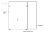 Zeichnung von Aida Motiv matt 2-flg. Glaspendeltür mit einem Seitenteil und Oberlicht DORMA Mundus BTS Variante 11 - Erkelenz