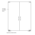 Zeichnung von Bergamo Motiv matt 2-flg. Glaspendeltür DORMA Mundus BTS Variante 4 - Erkelenz