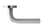 Sicht von Oben von Malta ER-25 OS Edelstahl matt Rundrosette Zimmertürgarnitur - Karcher Design