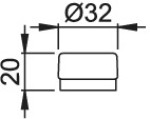 Bild 2 von Wand-Türstopper E487 - HOPPE