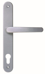 Contour 92 Silber Langschild Schutzbeschlag für Haustüren Drücker - Interio
