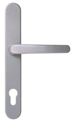 Bild von Compact 72 Silber Langschild Schutzbeschlag für Nebeneingangstüren - Interio