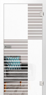 Bild von Elias Mattprint Glastür mit Motiv klar - Erkelenz