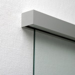 Evoline Top Aluminium Schiebetürsystem für Glastüren an Wand montiert