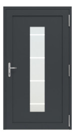 Höning Haustür Schüco Design ICE 1 AT75-ea RAL 7016-RAL 7016 Frontansicht innen