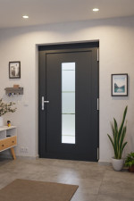 Höning Haustür Schüco Design ICE 1 AT75-ea RAL 7016-RAL 7016 Stilwelt innen