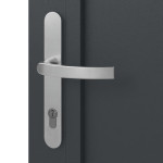 Höning Haustür Schüco Design ICE 1 AT75-ea RAL 7016-RAL 7016 Detail Oberfläche