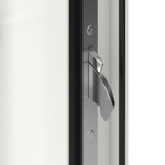 Höning Haustür Schüco Lilly AT75-ea RAL 9016 glatt-RAL 9016 glatt Detail Schließer