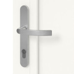Höning Haustür Schüco Lilly AT75-ea RAL 9016 glatt-RAL 9016 glatt Detail Oberfläche
