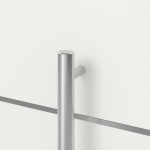 Kneer Haustür Alu AT72 1AF 203 RAL 9016-RAL 9016 Detail Drücker