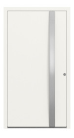 Kneer Haustür Alu AT72 1AF 213 RAL 9016-RAL 9016 Frontansicht außen