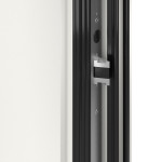 Kneer Haustür Alu AT72 1AF 213 RAL 9016-RAL 9016 Detail Schließer