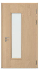 Kneer Haustür Alu-Holz 3-95 206 RAL 9016-Kiefer 2805 Frontansicht innen