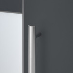 Kneer Haustür Alu AT72 1AF 206 RAL 7016-RAL 7016 Detail Drücker