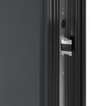 Kneer Haustür Alu AT72 1AF 206 RAL 7016-RAL 7016 Detail Schließer