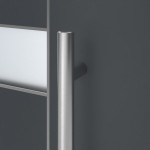 Kneer Haustür Alu AT72 1AF 208 RAL 7016-RAL 7016 Detail Drücker
