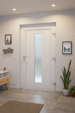 Kneer Haustür Kunststoff KF 404 S 106 RAL 9016-RAL 9016 Stilwelt innen