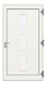 Kneer Haustür Alu AT72 EF 108 RAL 9016-RAL 9016 Frontansicht innen