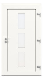 Kneer Haustür Kunststoff KF 404 S 108 RAL 9016-RAL 9016 Frontansicht innen