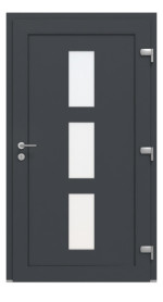Kneer Haustür Kunststoff KF 404 S 108 RAL 7016-RAL 7016 Frontansicht innen