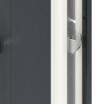 Kneer Haustür Kunststoff KF 404 S 108 RAL 7016-RAL 7016 Detail Schließer