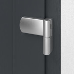 Kneer Haustür Kunststoff KF 404 S 108 RAL 7016-RAL 7016 Detail Bänder