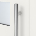 Kneer Haustür Alu AT72 EF 115 RAL 9016-RAL 9016 Detail Drücker