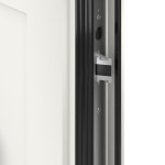 Kneer Haustür Alu AT72 EF 115 RAL 9016-RAL 9016 Detail Schließer