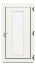Kneer Haustür Alu AT72 EF 120 RAL 9016-RAL 9016 Frontansicht innen