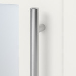 Kneer Haustür Alu AT72 EF 120 RAL 9016-RAL 9016 Detail Drücker