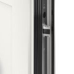 Kneer Haustür Alu AT72 EF 120 RAL 9016-RAL 9016 Detail Schließer