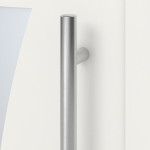 Kneer Haustür Alu AT72 EF 107 RAL 9016-RAL 9016 Detail Drücker