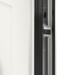 Kneer Haustür Alu AT72 EF 107 RAL 9016-RAL 9016 Detail Schließer