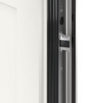 Kneer Haustür Alu AT72 EF 122 RAL 9016-RAL 9016 Detail Schließer