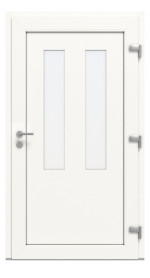 Kneer Haustür Kunststoff KF 404 S 122 RAL 9016-RAL 9016 Frontansicht innen