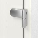 Kneer Haustür Kunststoff KF 404 S 122 RAL 9016-RAL 9016 Detail Bänder