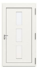 Kneer Haustür Alu AT72 1AF 705 RAL 9016-RAL 9016 Frontansicht innen