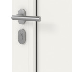 Kneer Haustür Alu AT72 1AF 705 RAL 9016-RAL 9016 Detail Oberfläche
