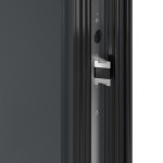 Kneer Haustür Alu AT72 1AF 702 RAL 7016-RAL 7016 Detail Schließer