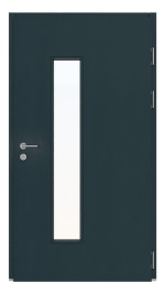 Kneer Haustür Holz 325 Meranti RAL 7016-Meranti RAL 7016 Frontansicht innen