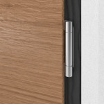 Kneer Haustür Holz 329 Querfurnier Eiche hell-Querfurnier Eiche hell Detail Bänder